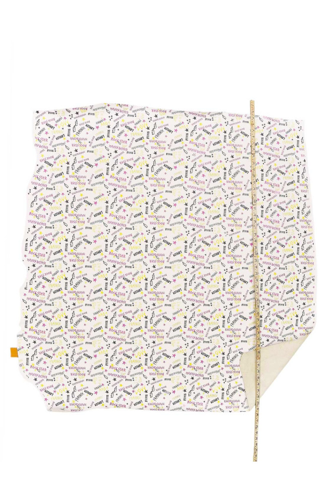 Pellame stampa scritte colorate,...