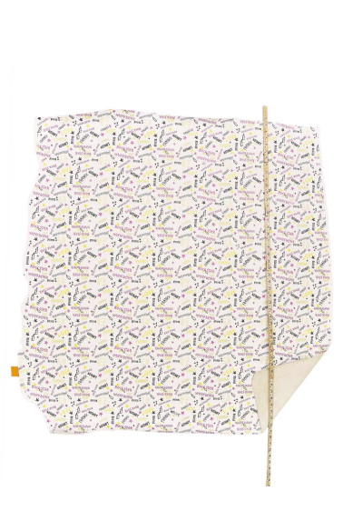 WORDS printed on leather white hide, colorful textured cowhide, unique soft MATT calfskin