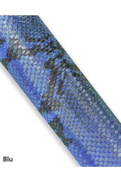 Red, blue PYTHON cowhides, REPTILE printed metallic leather hides, soft calfskins for diy projects