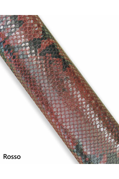 Pellami PITONE rosso, blu, vitelli LAMINATI stampa rettile, pelli morbide per il fai da te
