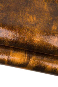 Glossy SHADED goatskin...