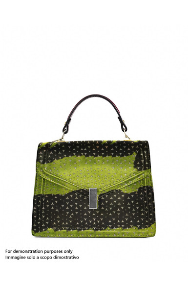 Pelle cavallino TRAFORATO stampa MUCCA, pellame vitello effetto pony con disegno maculato animalier