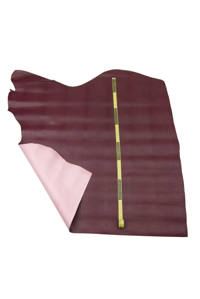Pelle stampa LUCERTOLA bordeaux,...