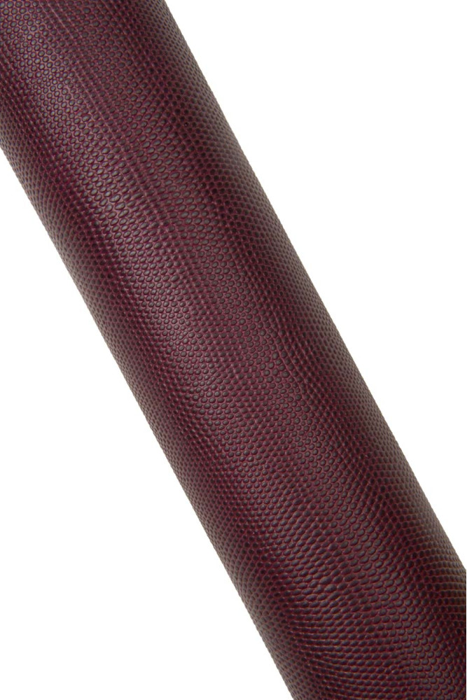 Pelle stampa LUCERTOLA bordeaux,...