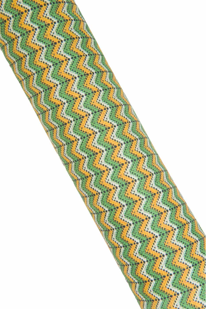 GEOMETRIC printed leather skin, green...