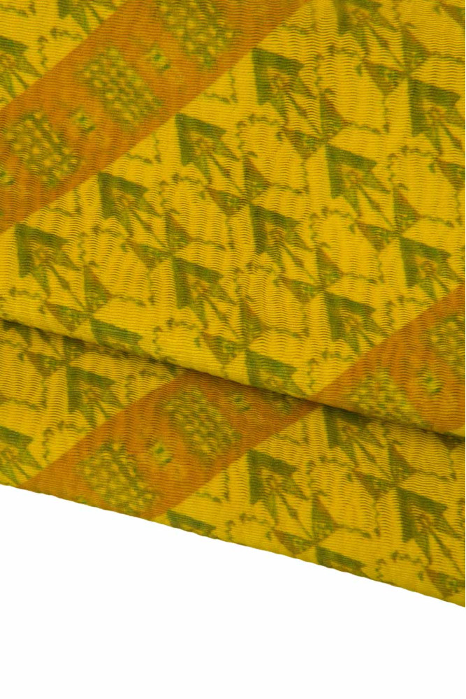 Pellame giallo stampa RAZZO, vitello...