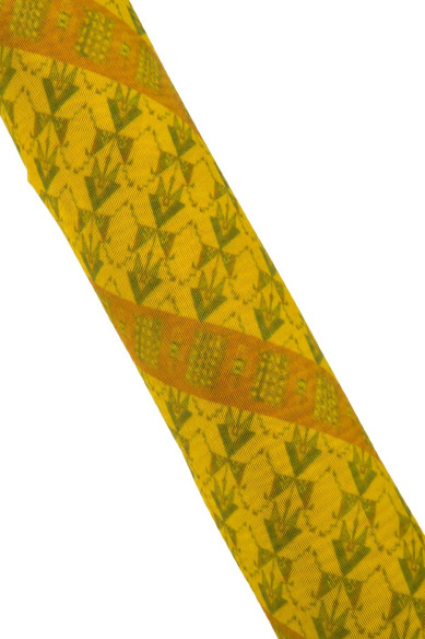 Yellow leather hide, ROCKET print on soft SUEDE calfskin, unique unusual cowhide for crafters