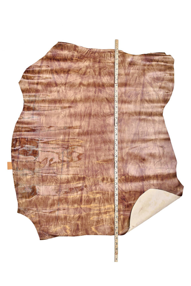 Pellame VERNICIATO marrone, agnello...