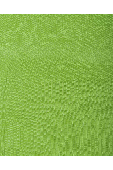 Green LIZARD leather hide, semi glossy reptile embossed cowhide, reptile printed calfskin, quite STIFF  1.0-1.2 mm