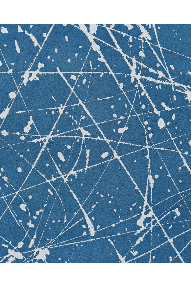 Pelle NABUK celeste stampa SCHIZZO...