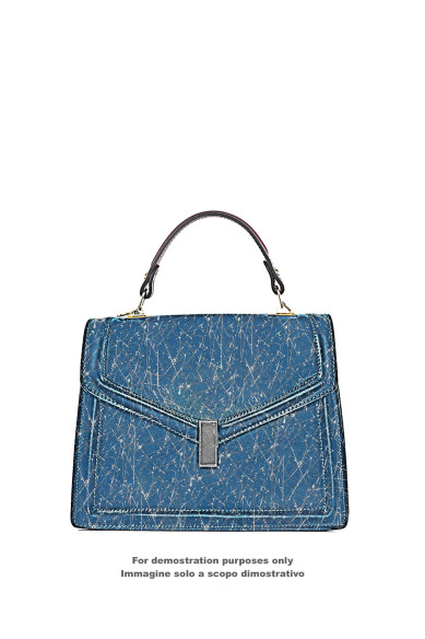 Pelle NABUK celeste stampa SCHIZZO bianco, pellame scamosciato dipinto a mano, vitello morbido sportivo per artigiani