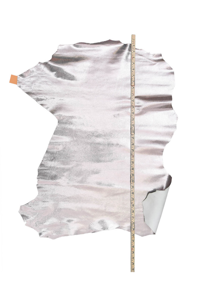 Pelle PITONCINO rosa - platino, capra...