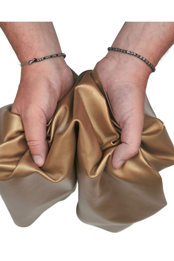 GOLD metallic NAPPA leather skin,...