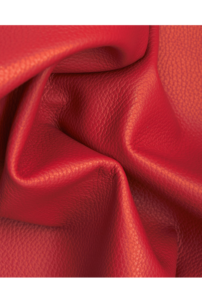 Pelle rossa stampa DOLLARO, vitello...