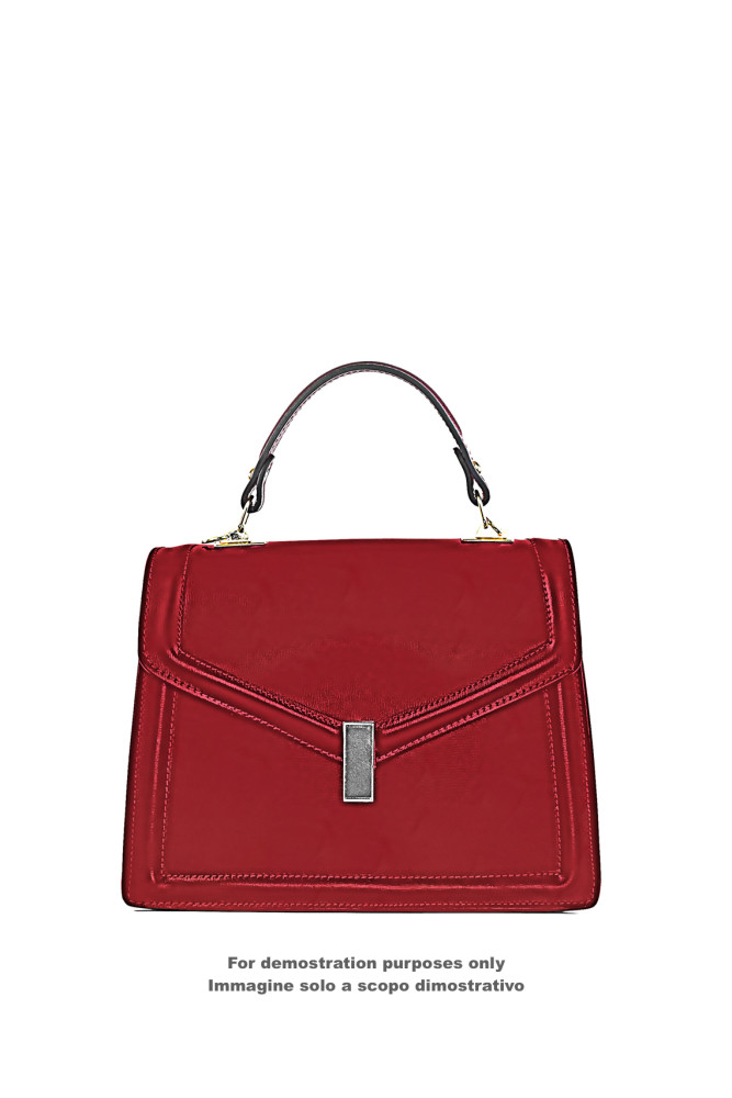 Pelle rossa stampa DOLLARO, vitello...