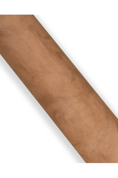 Pelle MONTONE LAVATO beige - marrone, pellame invecchiato stropicciato, nappa concia vegetale