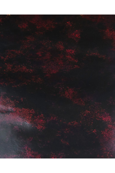 Vitello VERNICIATO PERLATO nero e fuxia, pelle lucida stampa sfumata, morbidezza media, pellame per artigiani