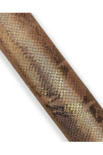 Brown SNAKE leather hide,...