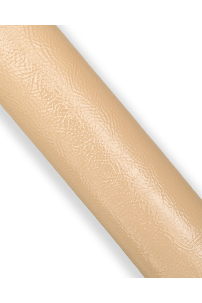 Beige PATENT leather hide, WRINKLED...