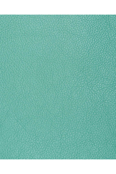 TURQUOISE tiny pebble GRAIN printed cowhide, soft semi glossy leather hide, sporty calfskin for crafting, 1.4 - 1.5 mm