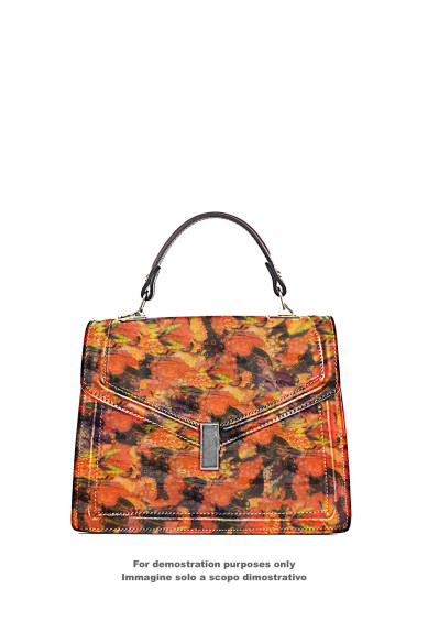 Pelle FLOREALE MULTICOLOR, capra verniciata motivo a fiori, pellame vernice morbida lucida per fai da te