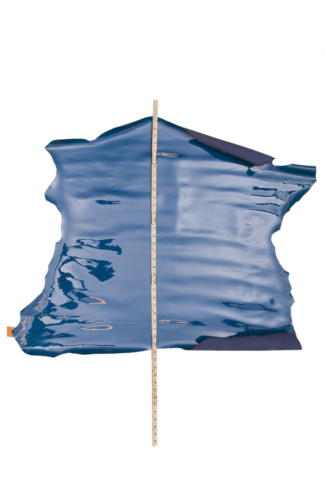 Blue PATENT leather skin, SMOOTH...