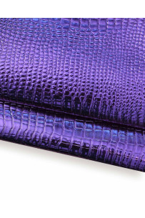 Purple CROCODILE embossed...