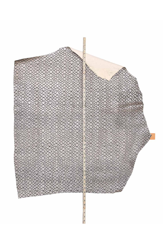 Pelle stampa COCCODRILLO grigio...
