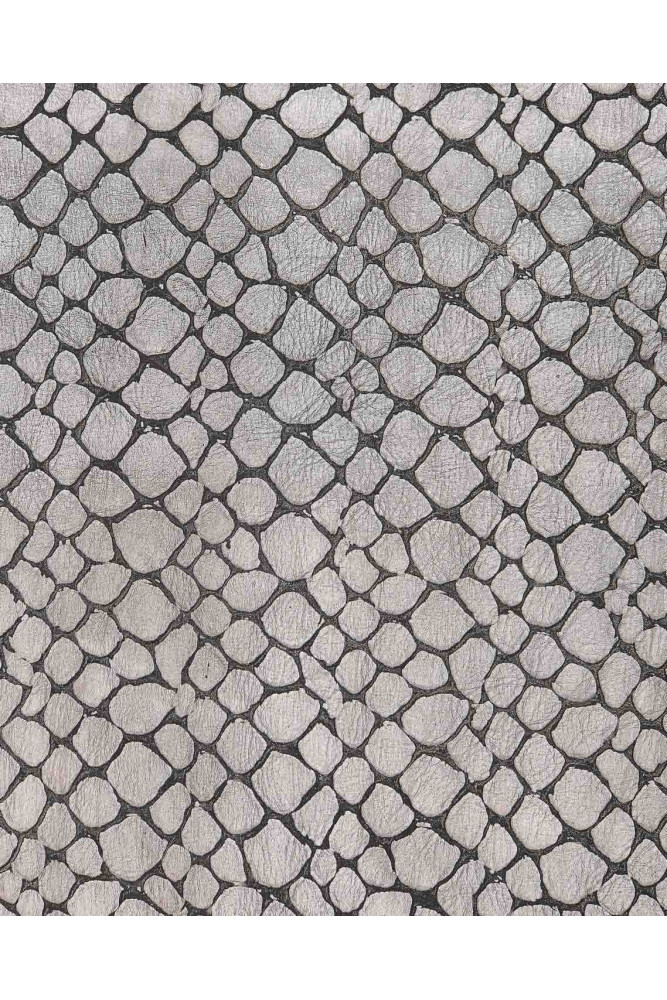 Pelle stampa COCCODRILLO grigio...