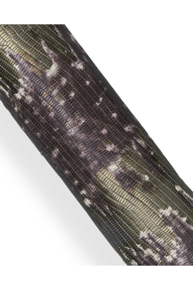 Pelle stampa LUCERTOLA bronzo e grigio, pellame motivo rettile LAMINATO, capra metallizzata lizard per hobbisti