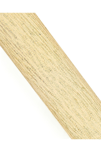 BRAID printed leather hide, cream cowhide - gold GLITTER, golden metallic soft calfskin for hobbyists