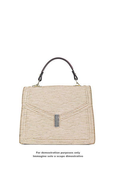 BRAID printed leather hide, cream cowhide - gold GLITTER, golden metallic soft calfskin for hobbyists