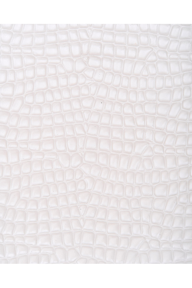 Pellame COCCODRILLO  bianco LUCIDO,...