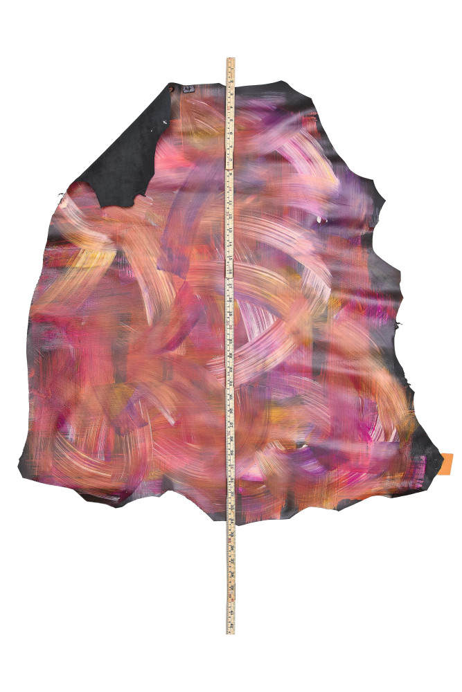 MULTICOLOR GLOSSY leather skin, soft...