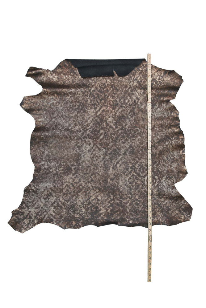 Pelle MACULATA bronzo - nero, capra...