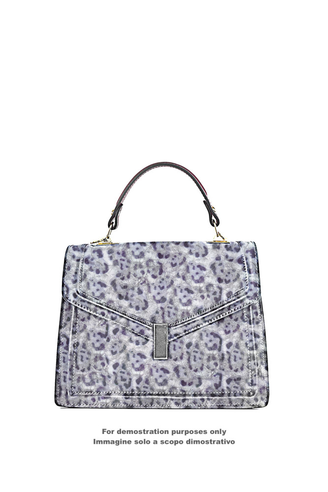 Metallic LEOPARD printed leather...