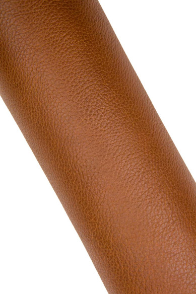 Pellame GRANA DOLLARO cuoio, vitello marrone sportivo, pelle naturale semi lucida, morbida 1.8 - 2.0 mm