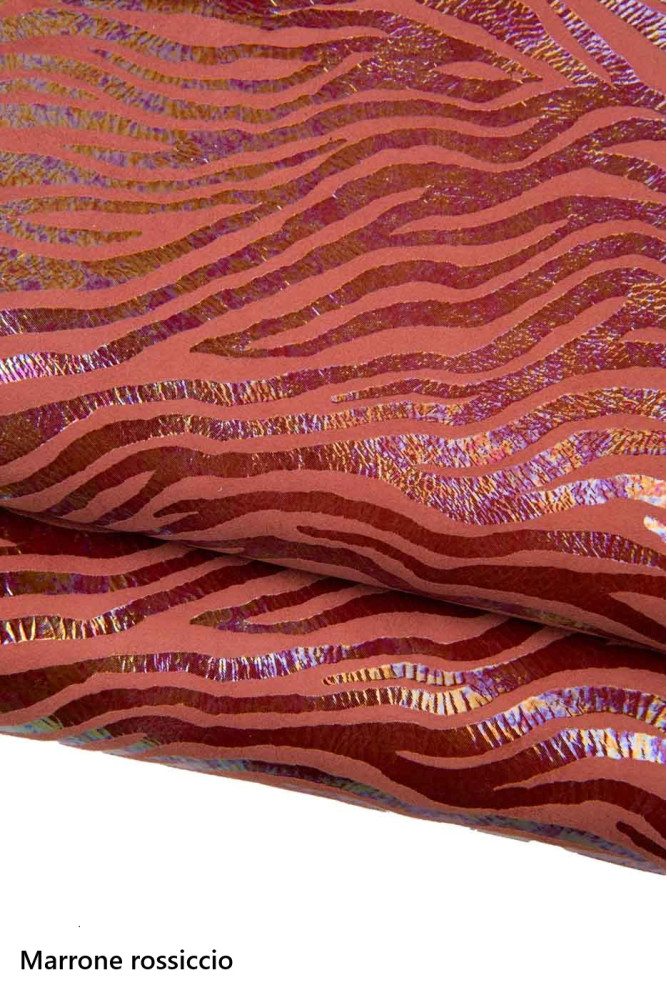 Pelle ZEBRATA OLEOGRAFICA, camoscio...