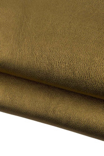 BRONZE METALLIC leather...