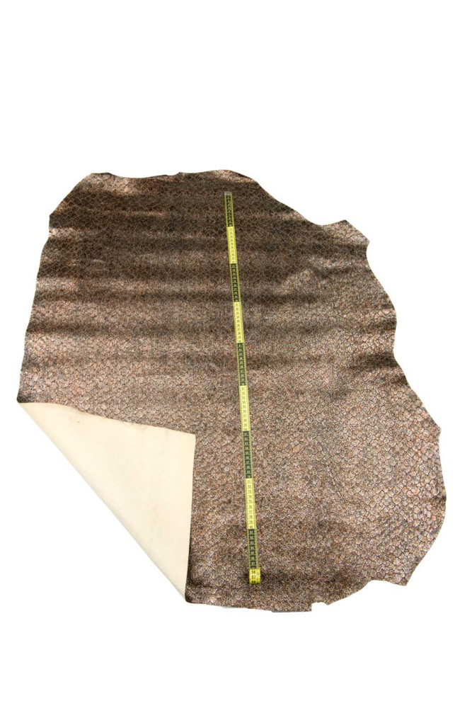 Pellame COCCODRILLO marrone, vitello...