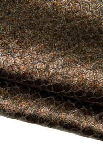 Brown CROCODILE embossed...