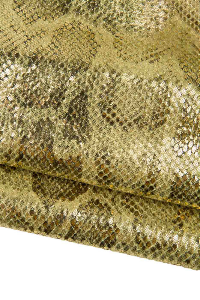 2 pelli oro - verde abbinate come da...