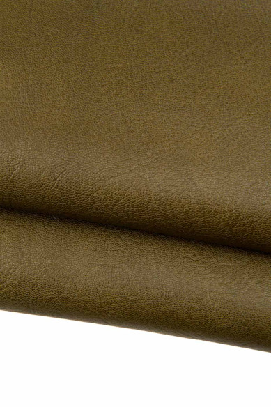 BUNDLE of 5 combined leather skins, military green, brown, bronze metallic PRINTED goatskins, ideal for crafters