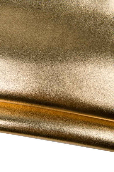 Set di 3 pelli PLATINO beige, pellami sportivi, laminati, stampati, capre morbide METALLIZZATE qualità top