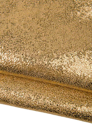 Set di 3 pelli PLATINO beige, pellami sportivi, laminati, stampati, capre morbide METALLIZZATE qualità top