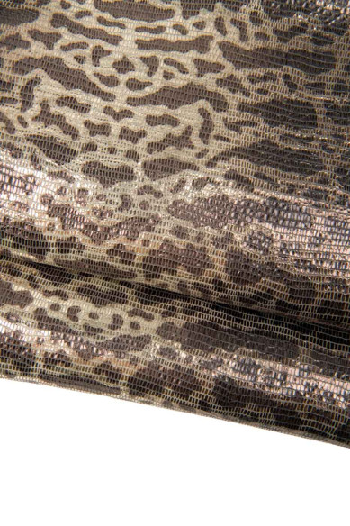 Set di 3 pelli grigio, canna di FUCILE, assortimento pellami di capra LAMINATI stampati, abbinati come da foto