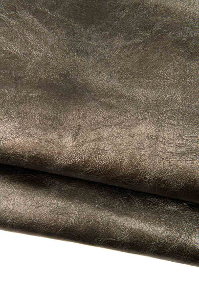 Set di 3 pelli grigio, canna di FUCILE, assortimento pellami di capra LAMINATI stampati, abbinati come da foto