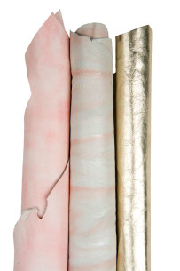 Lotto di 3 pelli ROSA e...