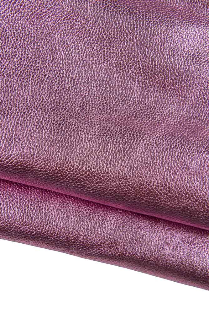 Pink METALLIC PEBBLE grain printed...