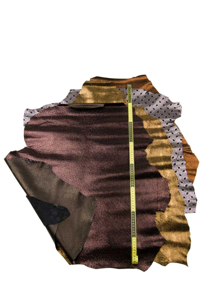 LOTTO di 4 pelli laminate come da...